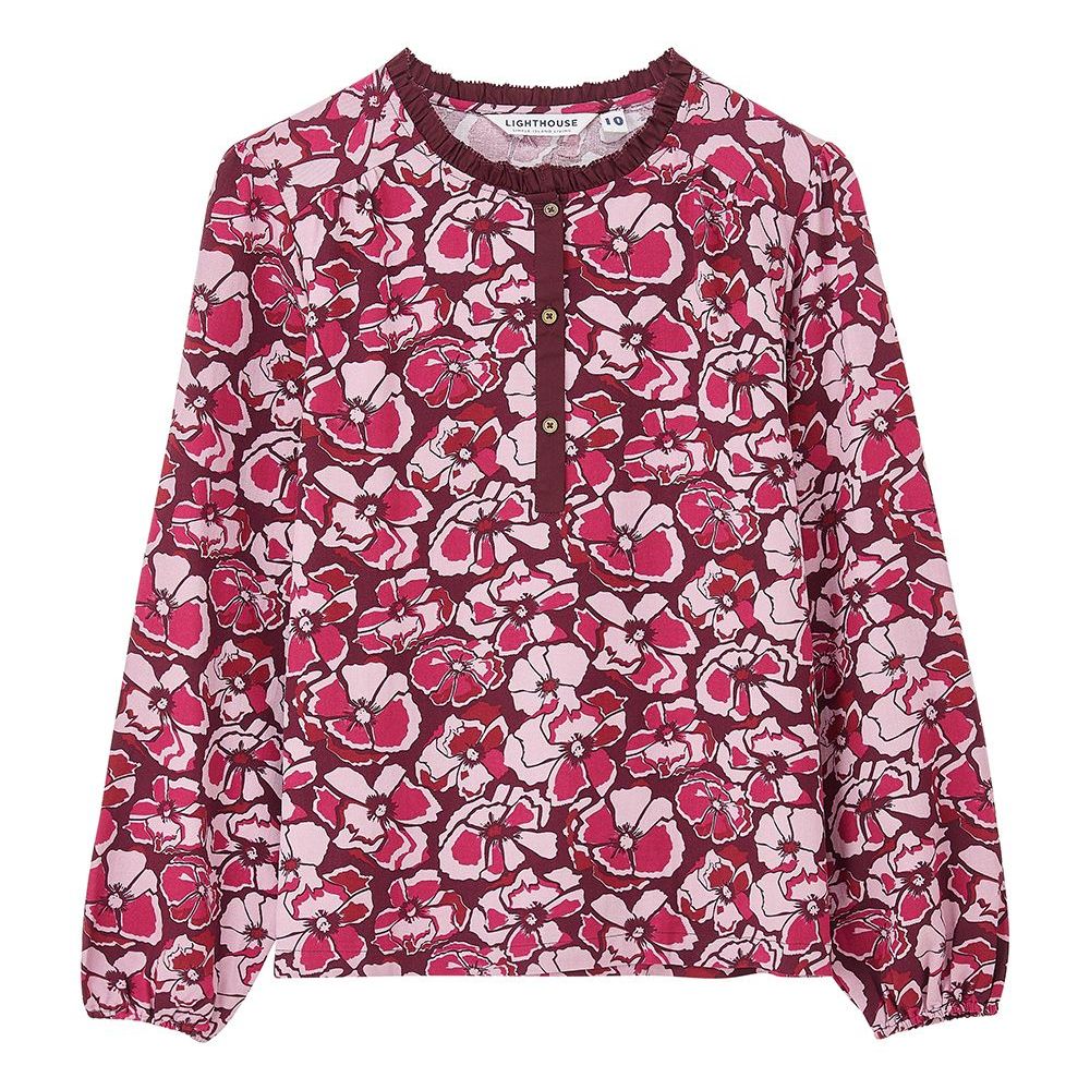 Juliette Blouse - Cranberry Floral- Size 10, 12, 14