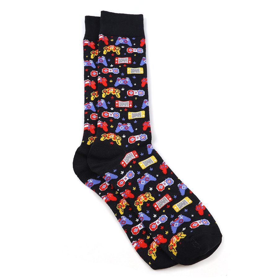 Novelty gaming themed socks for men