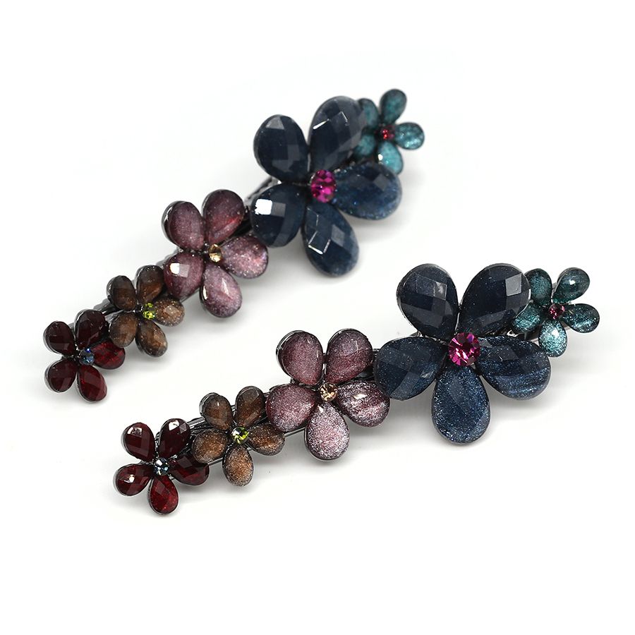 Floral Hair Slide Set