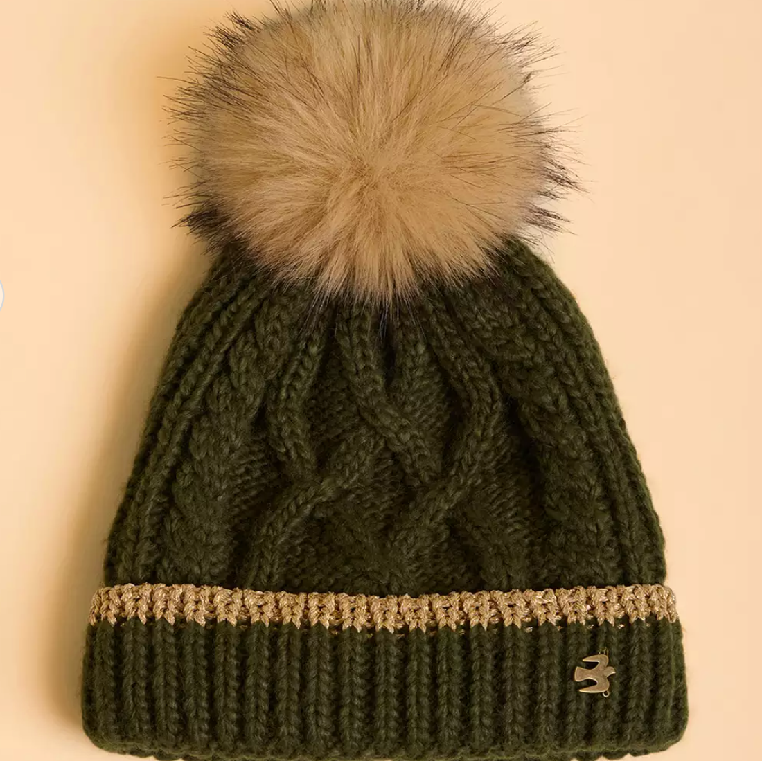 Hearth Beanie Hat- Khaki Green