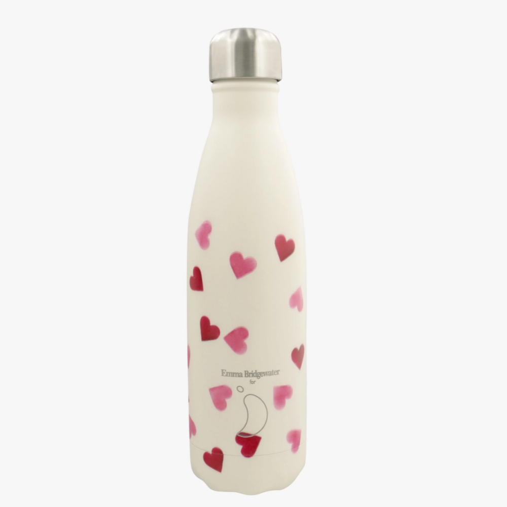 Chilly's 500ml Bottle- Emma Bridgewater- Pink Hearts