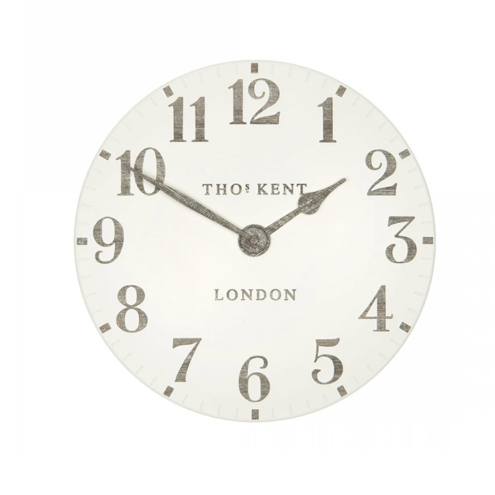 12" Arabic Wall Clock- Limestone