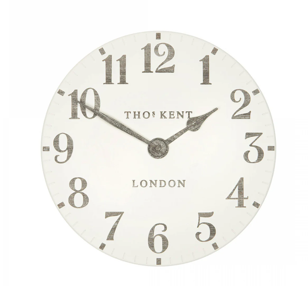 20" Arabic Wall Clock- Limestone