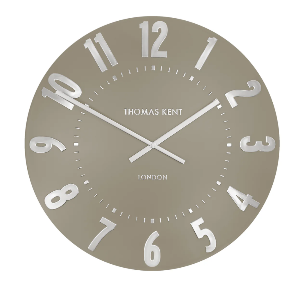 20" Mulberry Large Wall Clock- Mocha