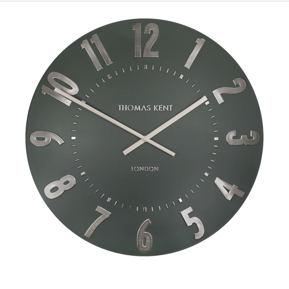 20" Mulberry Large Wall Clock- Olive Green