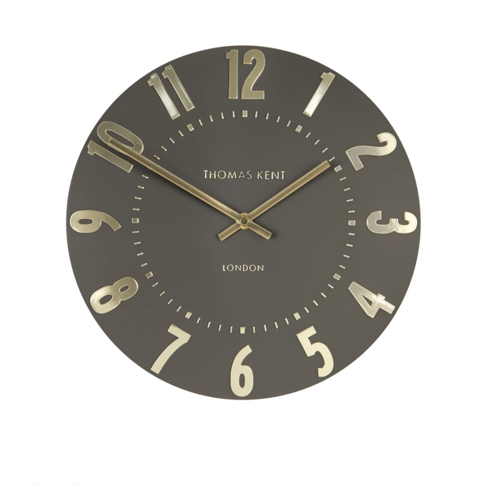 20" Mulberry Large Wall Clock- Espresso