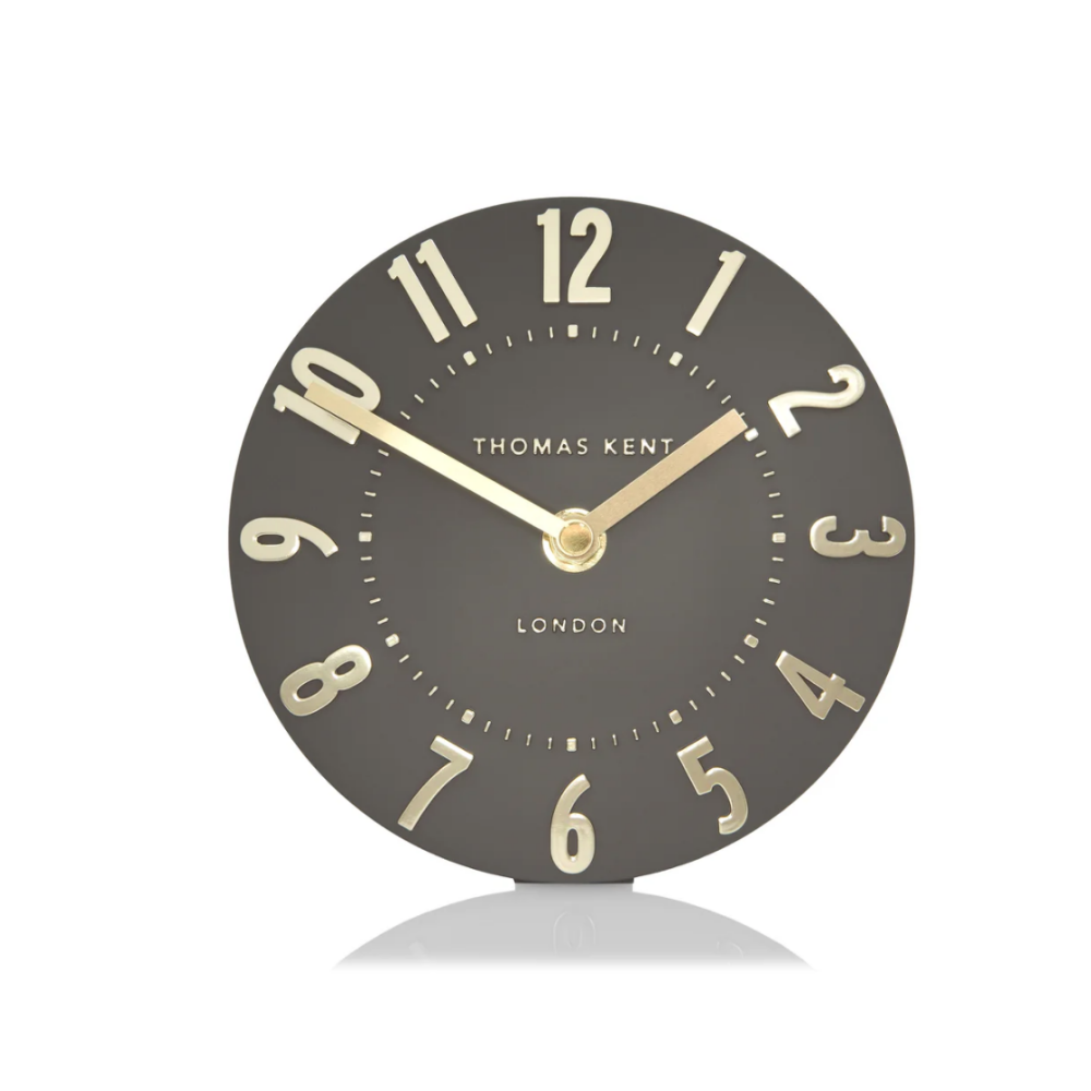 6" Mulberry Mantel Clock Espresso