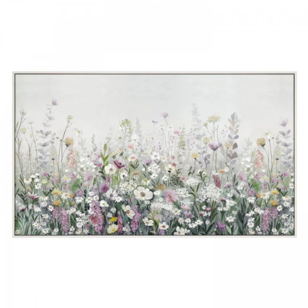 Floral Cascade by Charlotte Oakley- Framed Canvas