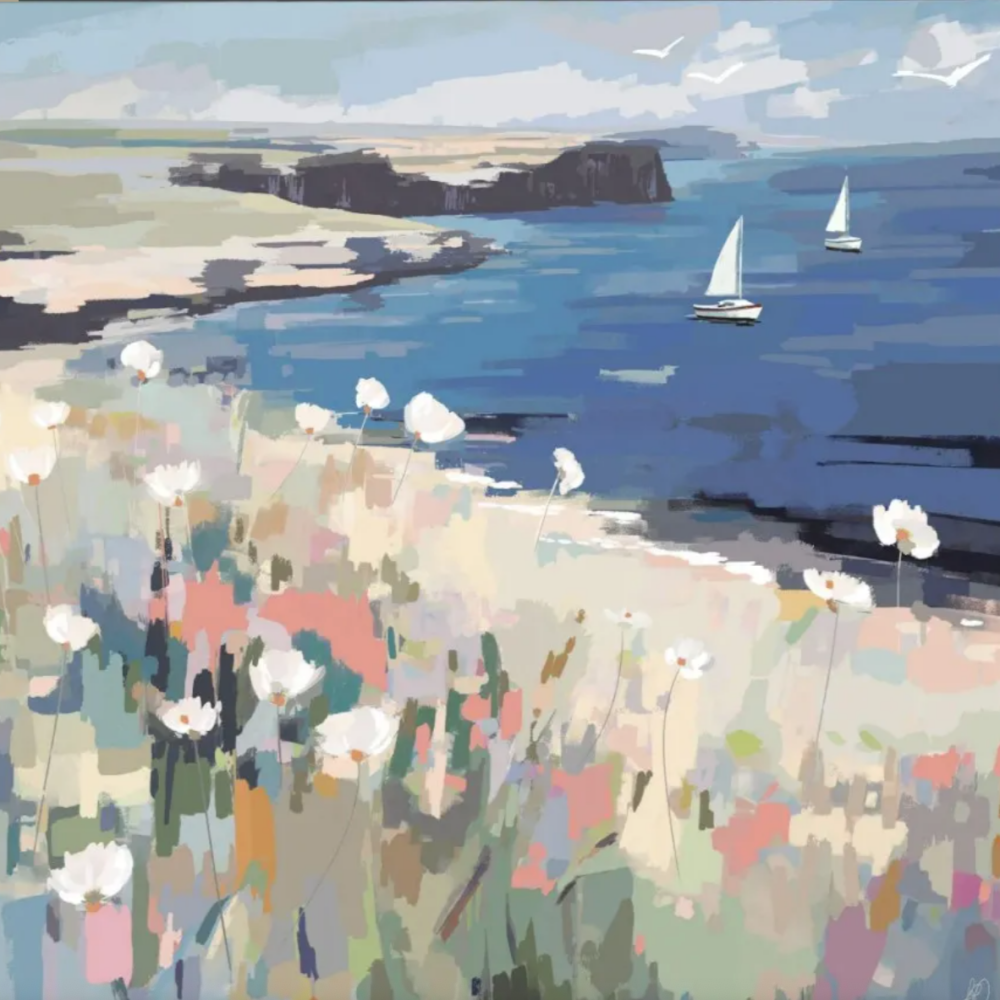 On the Breeze- Framed Canvas