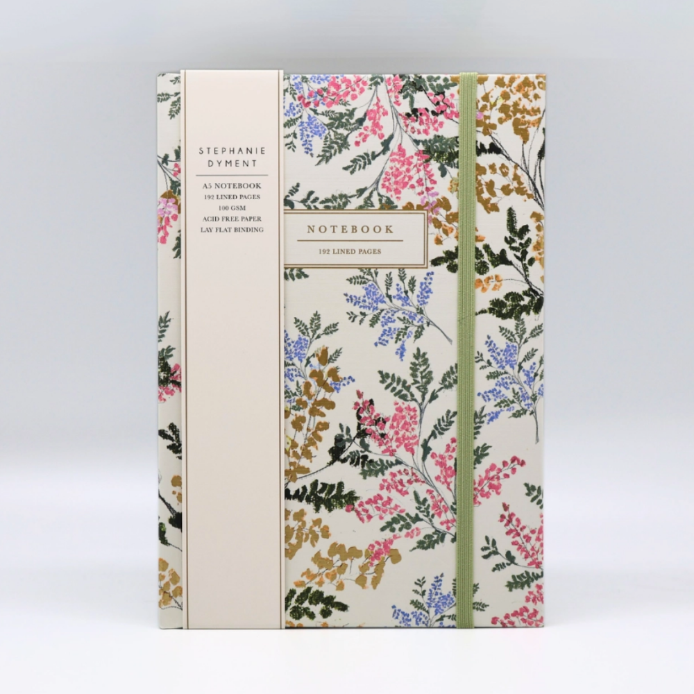 A5 Notebook Cream Hard Cover Stephanie Dyment