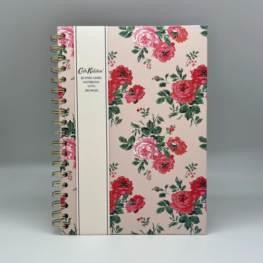 Cath Kidston Wired Journal B5 Notebook- Roses