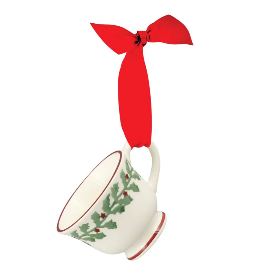 Tiny Holly Tiny Teacup Decoration Boxed