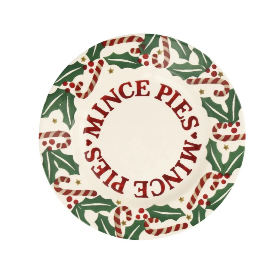 Candy Canes Medium Dinner Plate 8 1/2 Inch Plate