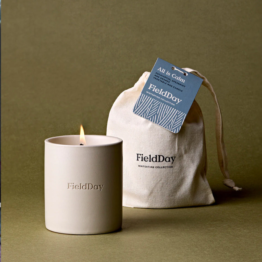 Classic All is Calm Large Candle- Eucalyptus, Spearmint, and Orange