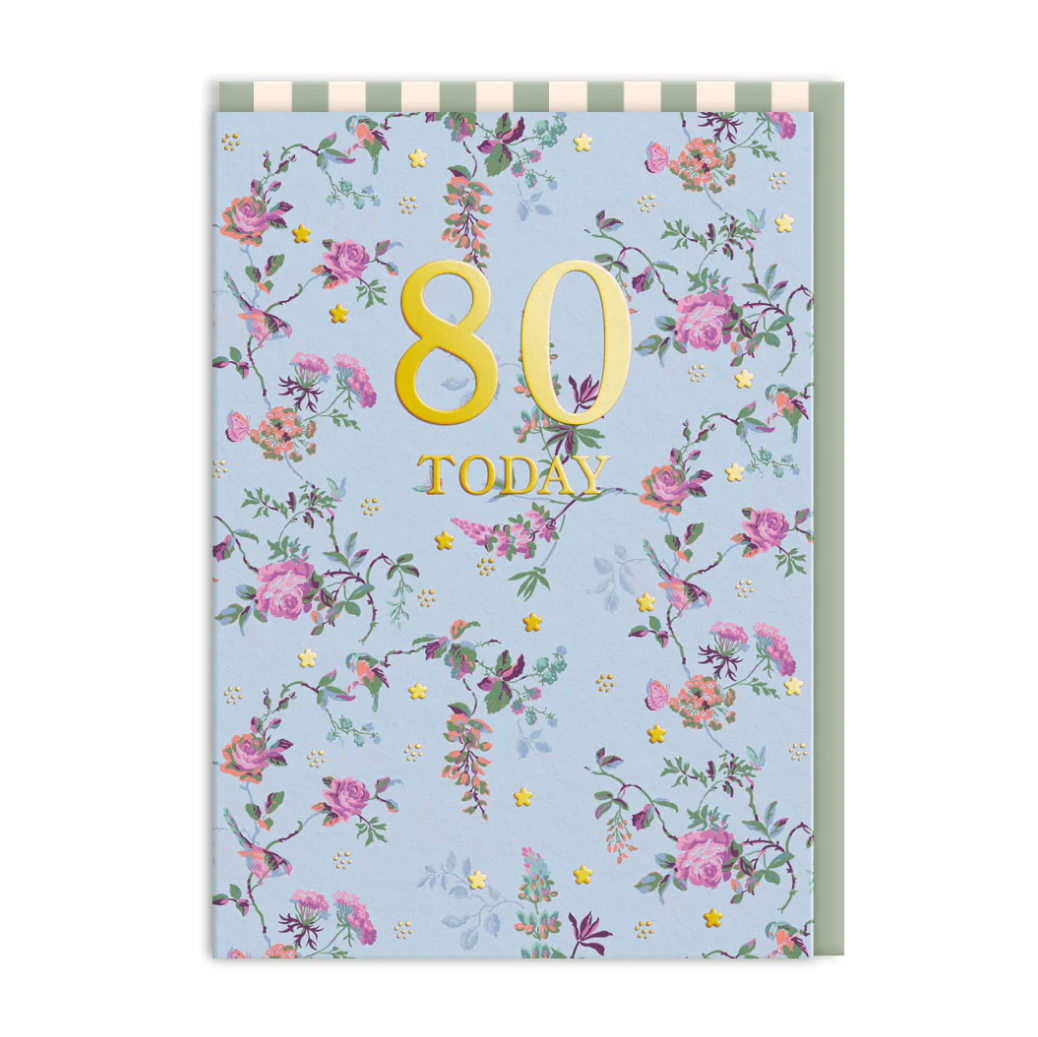 80 Today Birthday Card- Cath Kidston