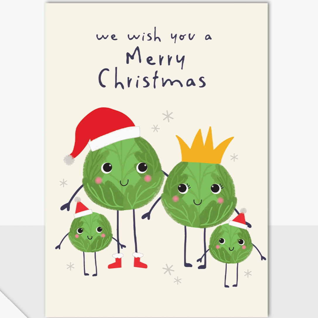 We wish you a Merry Christmas Card (Sprouts)