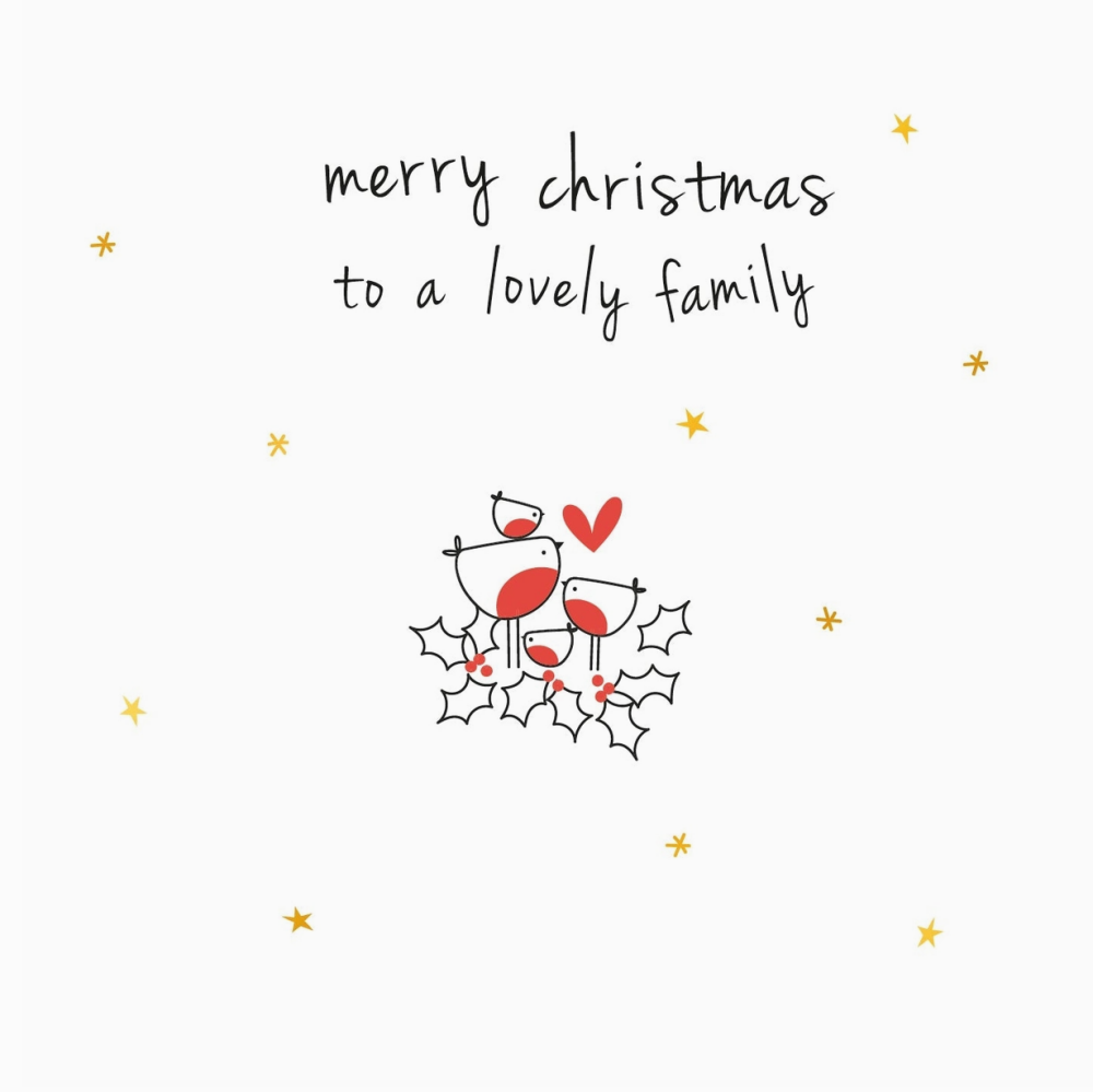 Special Family Christmas Card