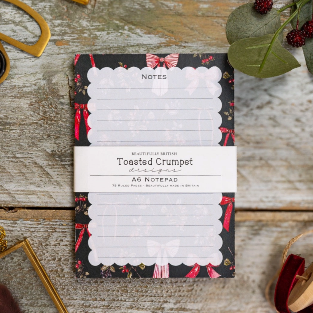 Bows & Berries A6 Jotter Notepad