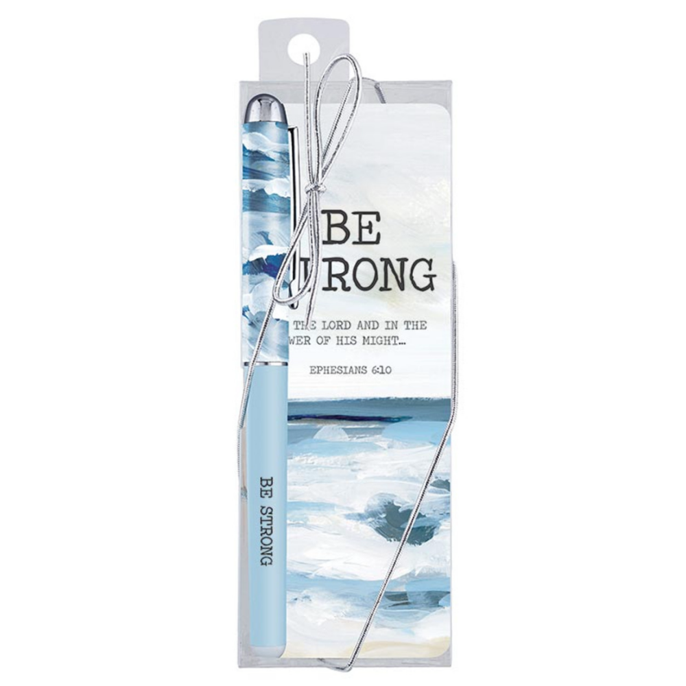 Be Strong Gift Pen with Bookmark