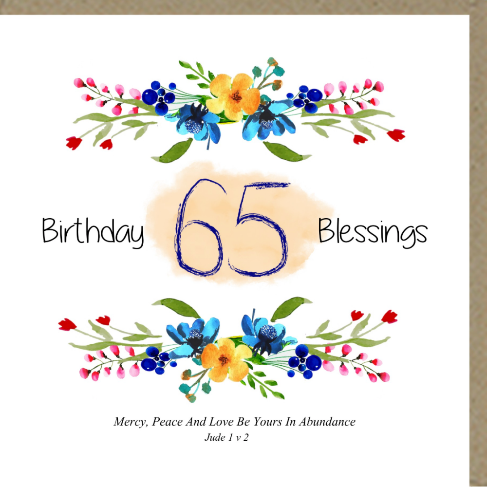 65th Birthday Card