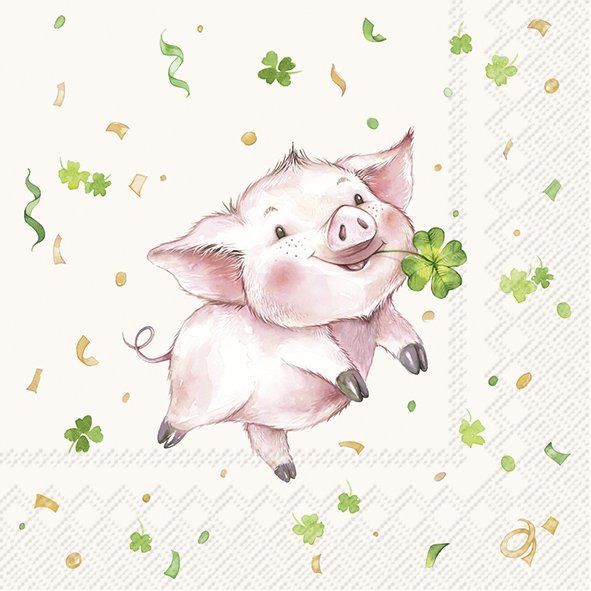 Lucky Pig Napkins