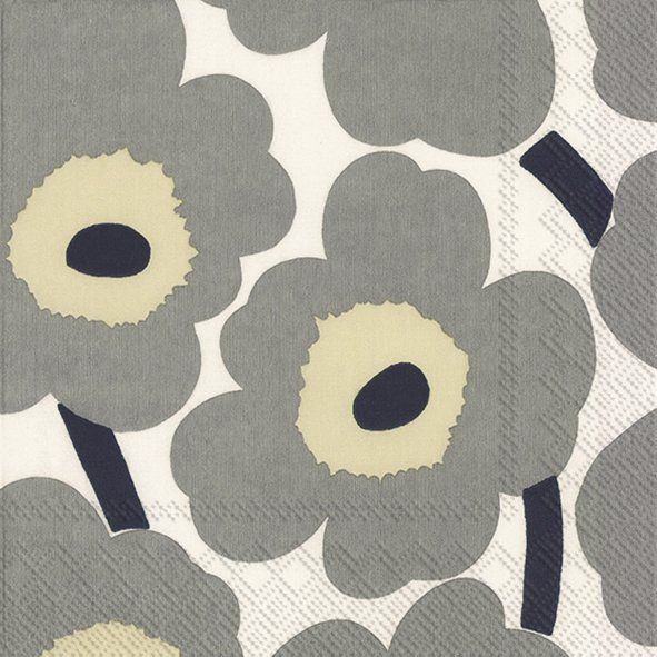 UNIKKO Grey White Napkins