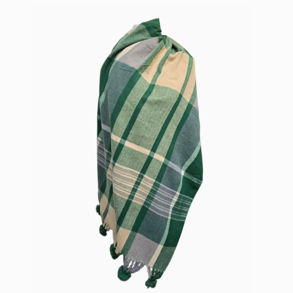 Strathurie Cashmere Blend Ladies Scarf- Green
