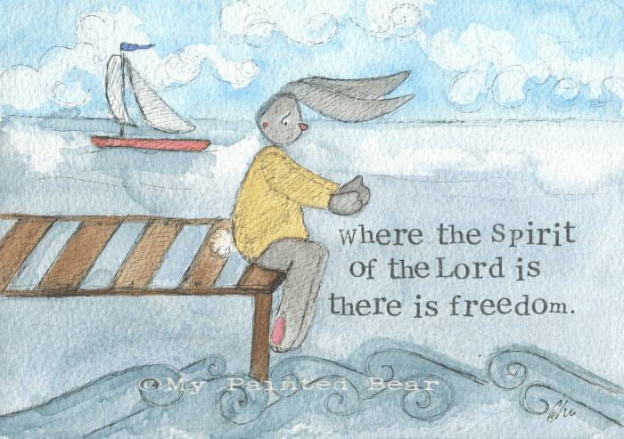 The Spirit of the Lord- Framed Print (white)