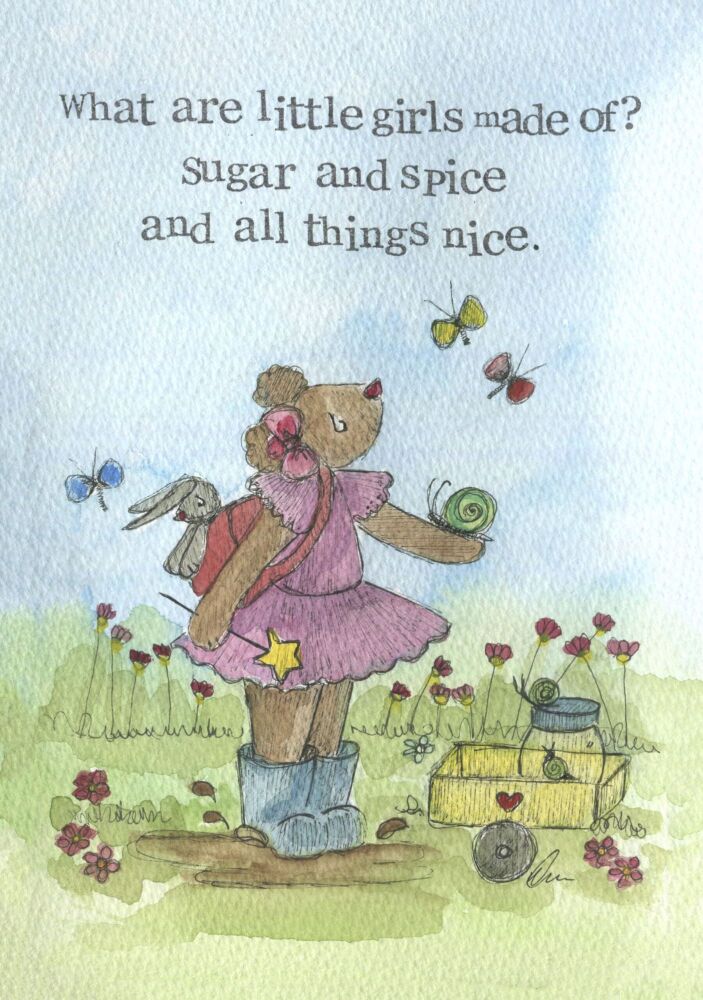 Sugar and Spice- Framed Print (white)