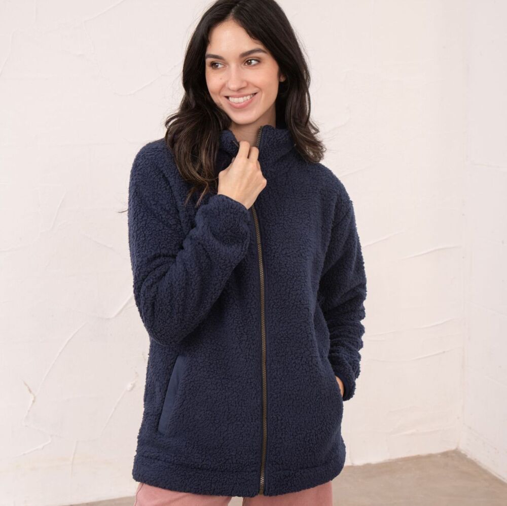 Seashell Fleece - Navy- Size 8, 10, 12, 14, 16, 18