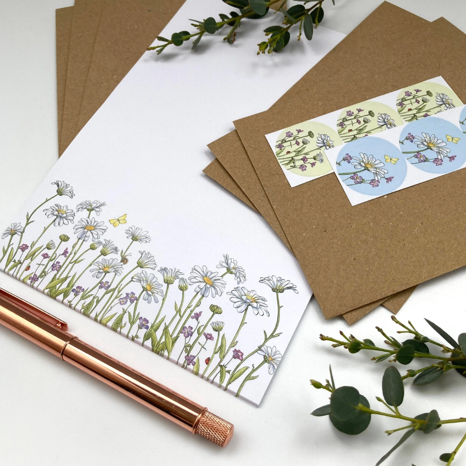 Writing Set- Daisies