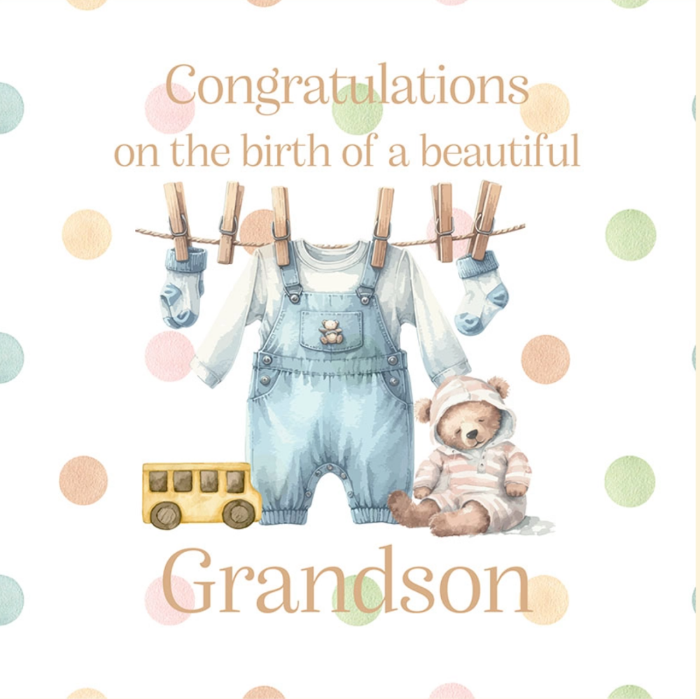 New Grandson Card
