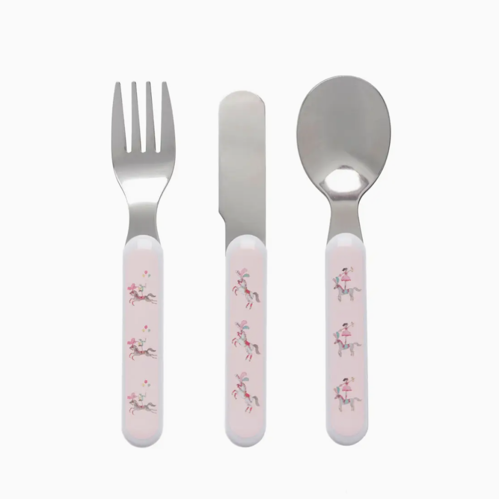 Fairground Ponies Childrens Melamine Cutlery Set