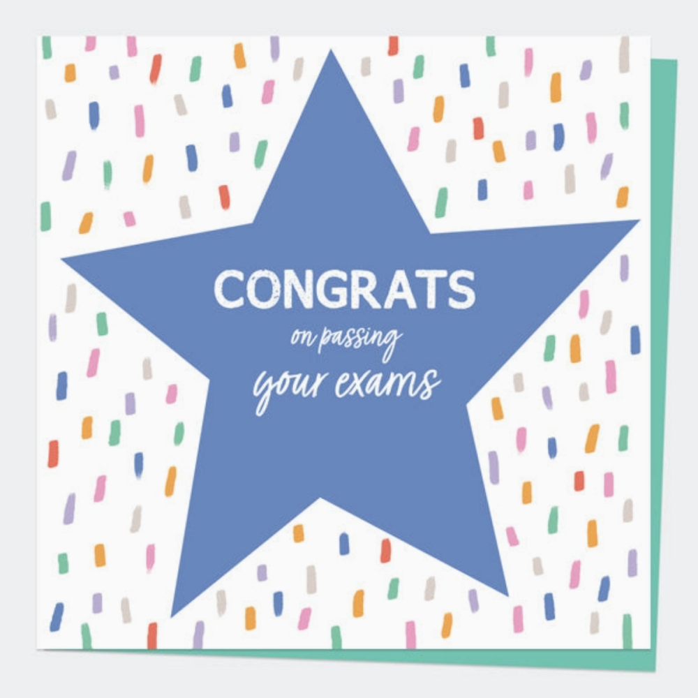 Congratulations on passing your exams Card