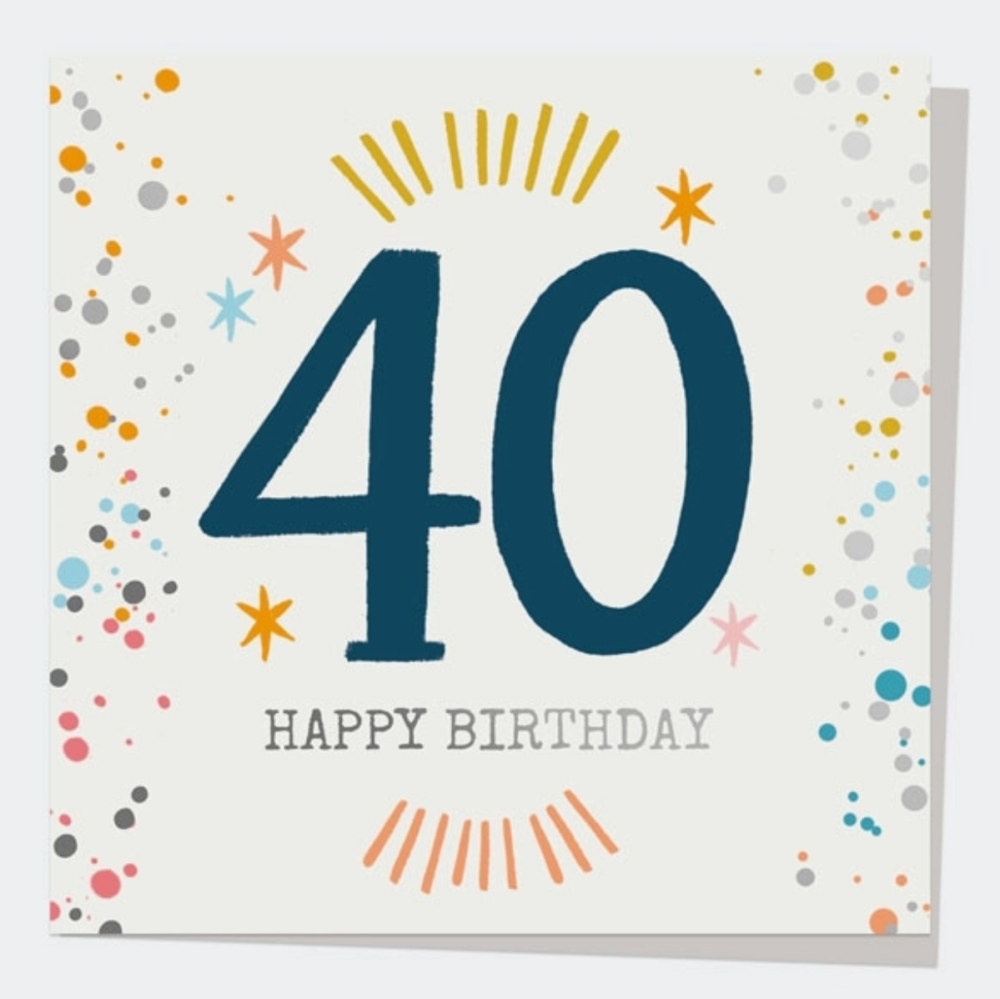 40th Birthday Card