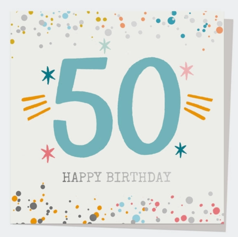 50th Birthday Card
