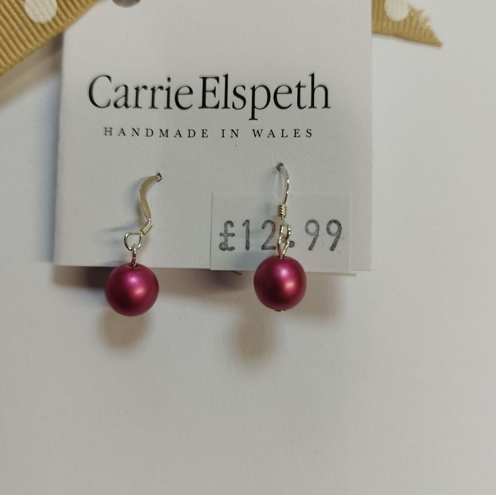 Fuchsia Pink Earrings