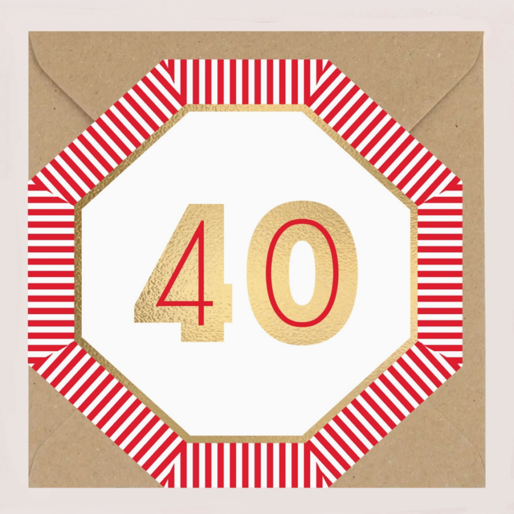40th Birthday Card