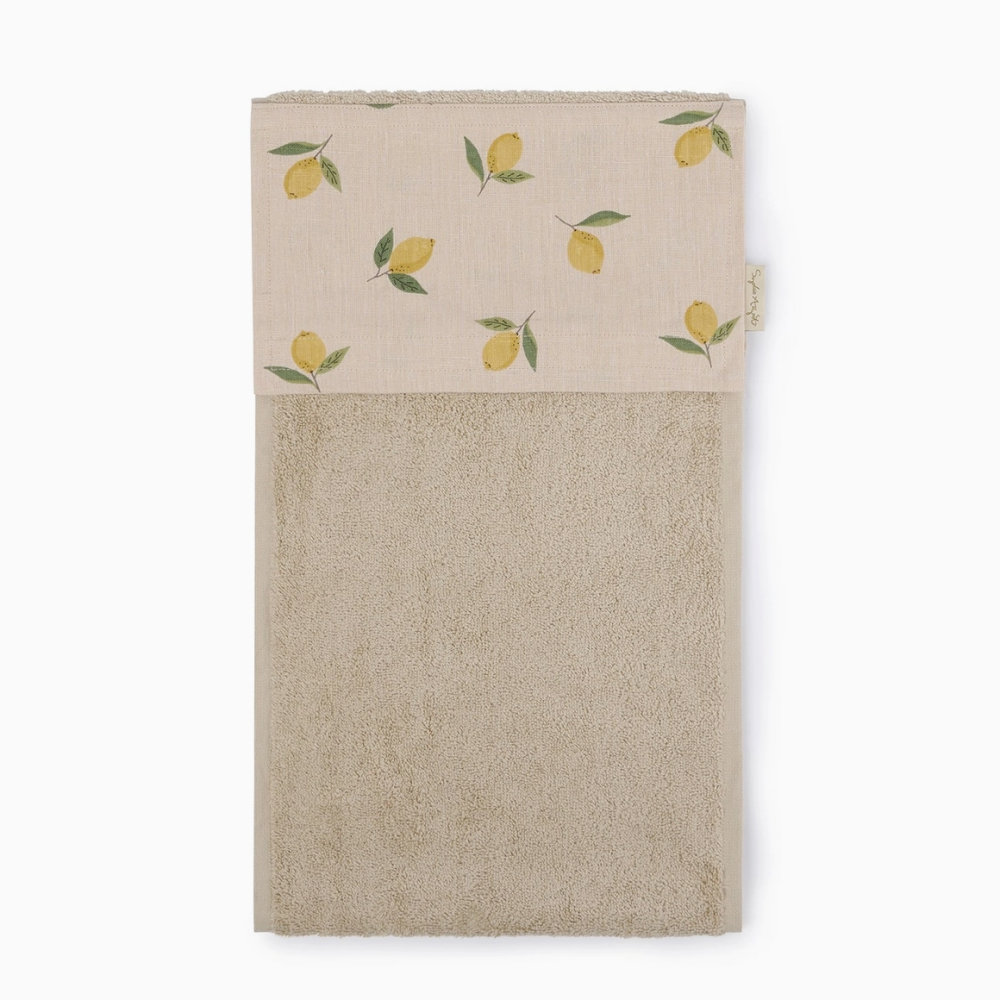 Lemons Linen Roller Hand Towel