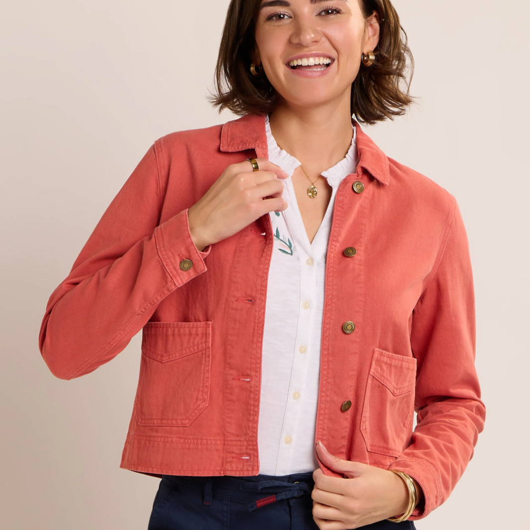 Juana Denim Jacket (Rust coloured)- Size 8, 10, 12, 14, 16