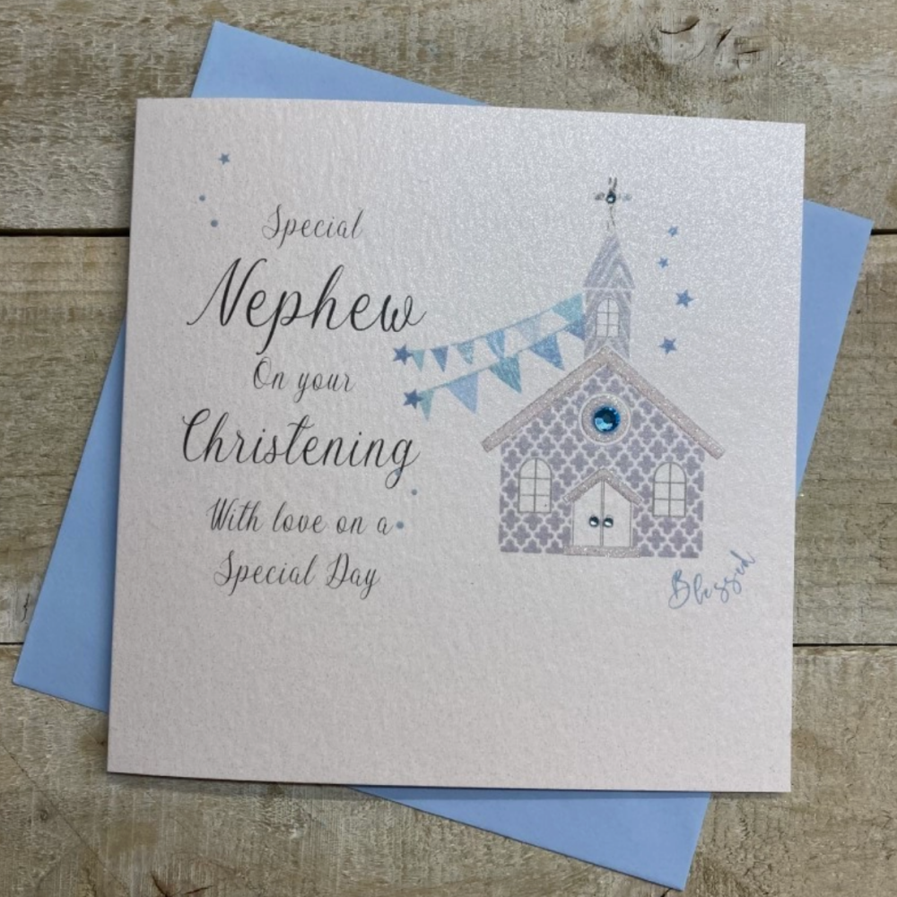Nephew Christening Card