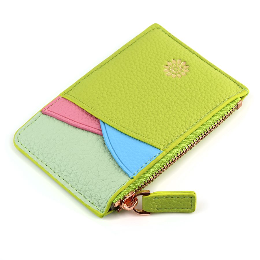 Bright Green Mix Card Purse