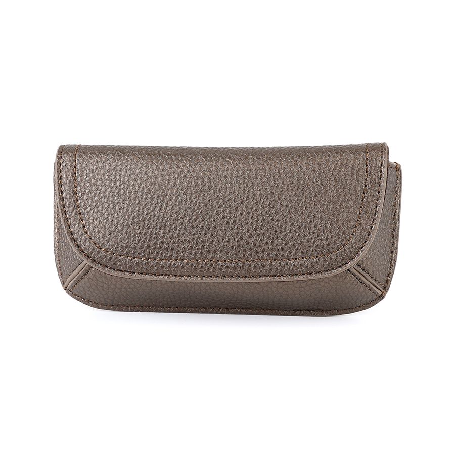 Bronze vegan leather glasses case
