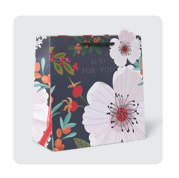 White Rose Medium Gift Bag