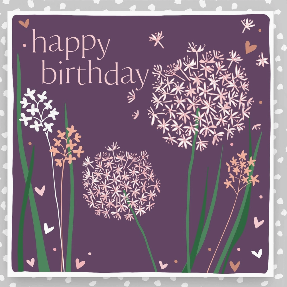 Birthday Card- Allium