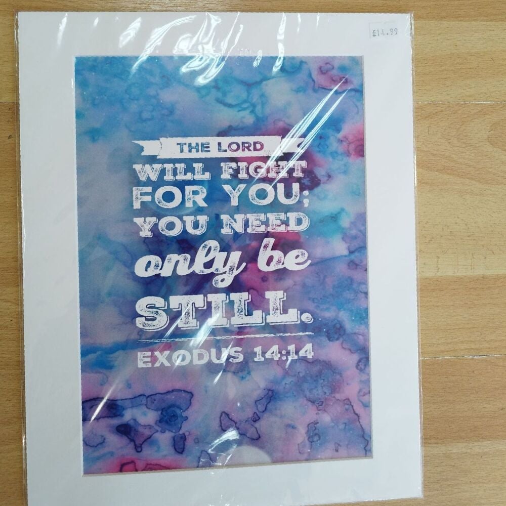 The Lord will fight for you- A3 Print