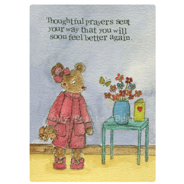 Thoughtful Prayers Card (with verse inside)