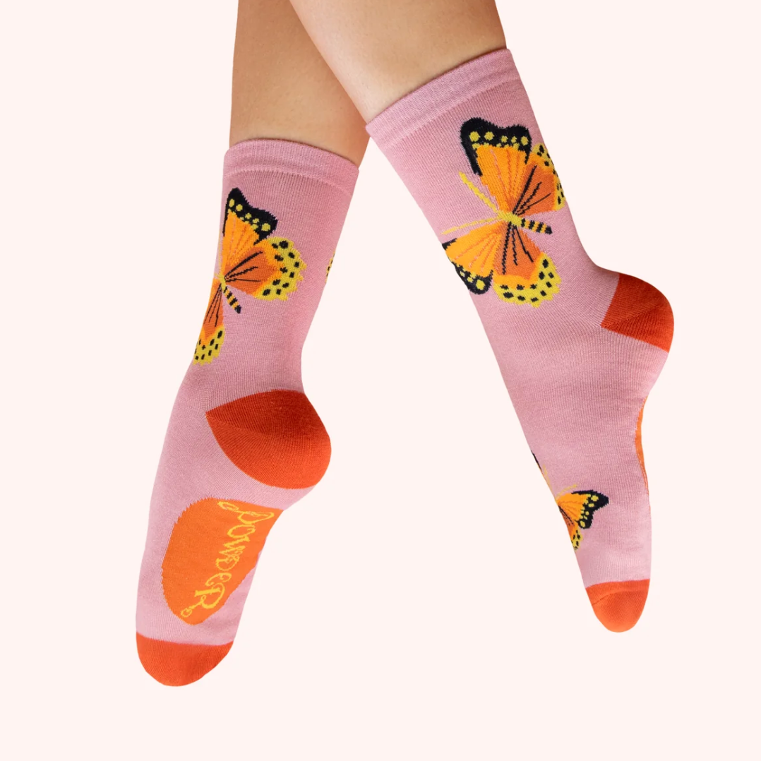 Beautiful Butterflies Ankle Socks