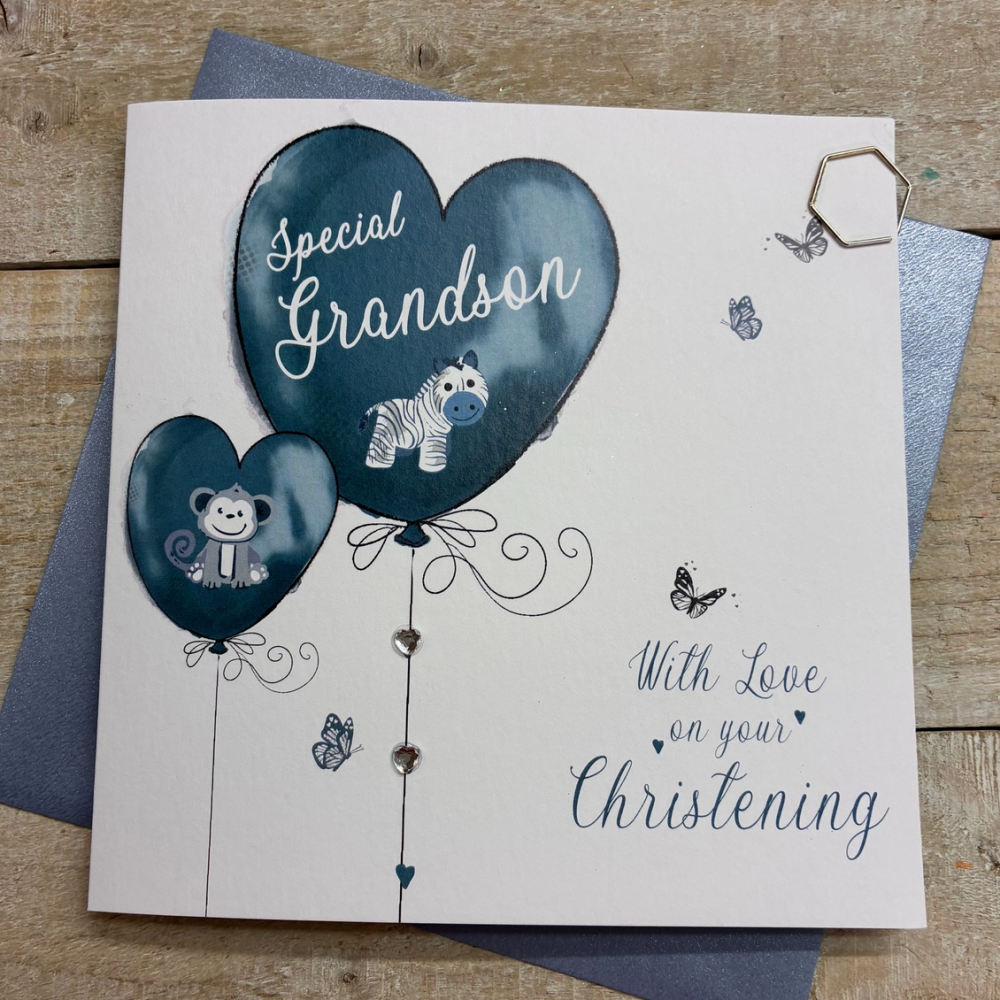 Grandson Christening Card