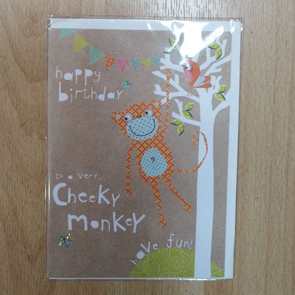 Cheeky Monkey Card**